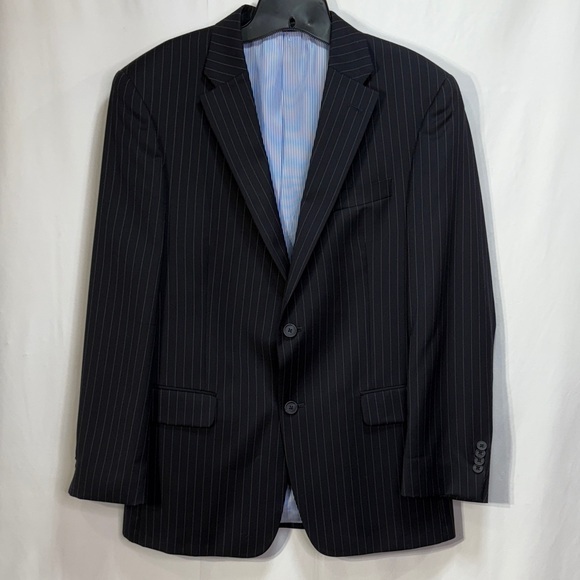 💆🏻‍♀️ Tommy Hilfiger wool navy Pinstripe two button Blazer: